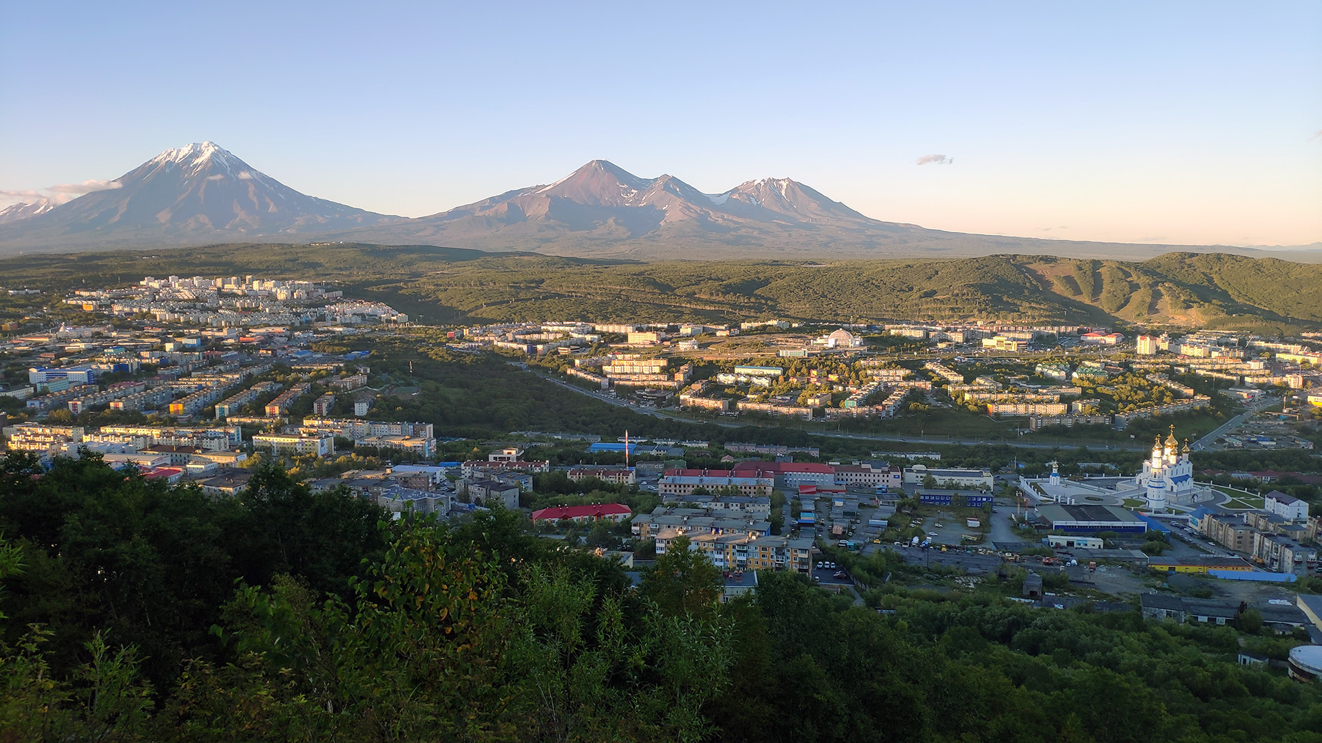 вид на Петропавловск-Камчатский